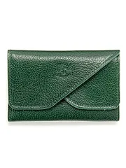 新品 [IL BISONTE (イルビゾンテ)] カードケース レザー 本革 牛革 レディース メンズ ユニセックス グリーン