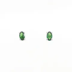 K18WG ガーネット ピアス 0.48CT