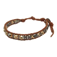 チャン ルー CHAN LUU ブレスレット 装飾 茶 ブラウン 小物