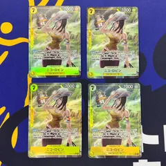 ワンピースカード　ニコ・ロビン4枚セット　パラレル　OP15-109