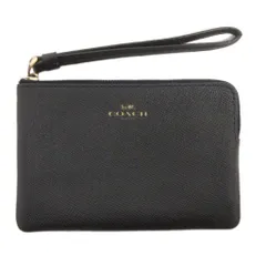 コーチ COACH ポーチ コーナー ジップ リストレット 濃紺 ネイビー