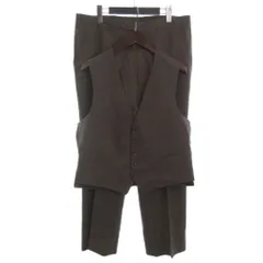 クリスチャンディオール Christian Dior Monsieur スラックス ジレ ベスト セットアップ ブラウン LLB ■GY47のサムネイル