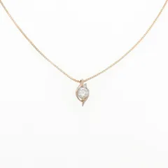 K18PG ダイヤモンド ネックレス 0.1CT