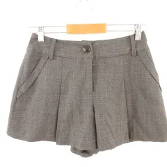 N.Natural Beauty Basic N.ナチュラルビューティーベーシック ショートパンツ ストレッチ チェック チャコールグレー M *E884