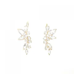 K18YG ホワイトトパーズ ピアス