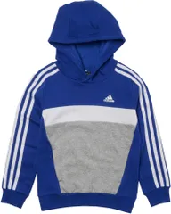 アディダス スウェット パーカー キッズ エッセンシャルズ 3ストライプス ティベリオ パーカー ユニセックス子供 DTP54 セミルシッドブルー/ホワイト/ミデ [セミルシッドブルー/ホワイト/ミディアムグレーヘザー(IB4087)] [Free Size]