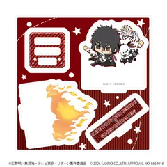 『家庭教師ヒットマンREBORN!×SANRIO CHARACTERS』アクリルスタンドプレート07/XANXUS×ポチャッコ(コラボイラスト)