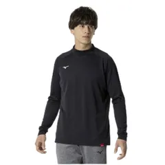 トレーニングウエア ブレスサーモ ハイネックTシャツ 長袖 吸湿発熱 32MAB544 ブラック 2XL [ブラック] [2XL]