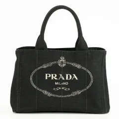 PRADA プラダ キャンバスカナパ CANAPA 1BG439 NERO ブラック ミニサイズ キャンバス トートバッグ 三角ロゴ 人気 定番 レディース