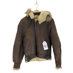 アヴィレックス AVIREX USA製 TYPE B-3 フード付きムートンフライトジャケット メンズ US：34 