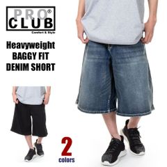 W32 新品 PRO CLUB プロクラブ デニム バギー ショーツ ホワイト