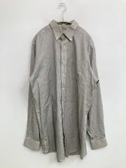 L.L.Bean エルエルビーン シャツ/ブラウス M ホワイト コットン チェック柄 長袖 ミドル丈 ボタンダウン