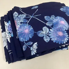 綿浴衣 5着 浴衣まとめ売り リメイク材料 m-1083
