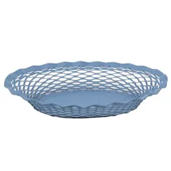 新品 藤栄(FUJIEI) Roger Orfevre (ロジェ オルフェヴル) ステンレスバスケット オーバル S ブルー | 小物入れ かご 卓上 トレー おやつ くだもの おしゃれ クラシカル フランス製 RO-005