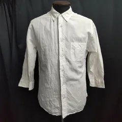 UNITED ARROWS/アローズB&Y★七分袖シャツ【メンズL/白/white】ボタンダウン/Tops/Shirt/BEAUTY&YOUTH◆BJ162-d