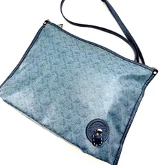 PELLE BORSA ペレボルサ アライブ ショルダーバッグ クラッチバッグ 2WAY ライトブルー light Blue 水色 斜めがけ 斜め掛け 肩掛け チャーム付き レア 希少 入手困難 大人気