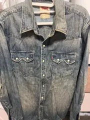 リーバイス ウェスタン シャツ ツーポケット デニムシャツ デニムシャツ Mサイズ