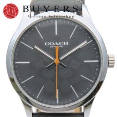 COACH 腕時計 クォーツ ブラック ストライプベルト - メルカリ