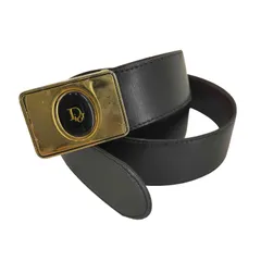 クリスチャンディオール Christian Dior ロゴ レザーベルト レディース 表記無 