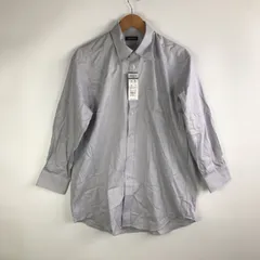 タグ付き SAVOIA ストライプ柄ドレスシャツ メンズ グレー 3201202603100031