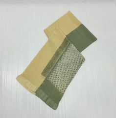 小紋/美品/京友禅/オレンジ/仕立上がり/適応身長142～150㎝/8043