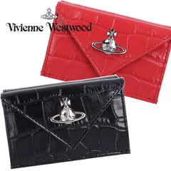 Vivienne Westwood ヴィヴィアンウエストウッド 三つ折り財布 レディース 選べる2色 クロコ型押し エンボス エナメル オーブ エンベロープ ミニ財布 5115002EW