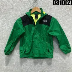THE NORTH FACE ザノースフェイス キッズ 子供用 ウィンドブレーカー グリーン/ブラック 6-7歳