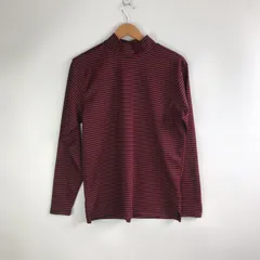 PGA TOUR ボーダー柄ハイネックロングTシャツ メンズ L レッド×ブラック 3201202603100036のサムネイル