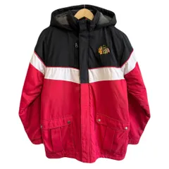 NHL シカゴ ブラックホークス 中綿ジャケット マルチカラー 黒×白×赤 No.M931