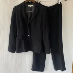 【美品】23区　ブラックフォーマル　パンツ　上下　スーツ　セットアップ　40 レーヨン混　冠婚葬祭