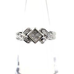 プラチナ900 天然ダイヤモンド 0,17ct リング 未使用 4,7g - メルカリ
