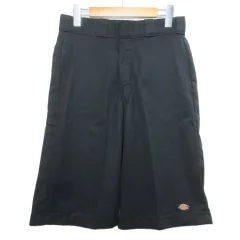 ディッキーズ Dickies 美品 42283 LOOSE FIT ワークショーツ ショートパンツ ツイル 29 S相当 黒 ブラック /X 