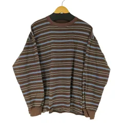 ローリーズファーム LOWRYS FARM CREW NECK ボーダーT／LS メンズ JPN：L 