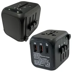 カシムラ 海外用マルチ変換プラグ コンセントA/C/O/BF対応 ⇒ 電源プラグ変換(A/BF/C/O/O2/SE)1口 / USB-A 2口 / USB-C 1口 PD30W 自動識別 100ヶ国以上対応 NTI-509　美品　おすすめ