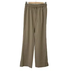 スピック&スパン Spick&Span イージーパンツ 裾スリット テーパード パンツ 38 ベージュ ■GY06