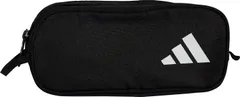 アディダス adidas 2ジッパー ペンシルケース 筆箱 文房具 収納 整理 整頓 丈夫 ロゴ 学校 授業 塾 小学校 中学校 高校 大学 鉛筆 シャーペン ボールペン 消しゴム  KPU38 JD1308 ブラック/ホワイト