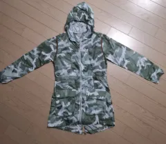 カモフラージュ フード マウンテンパーカー アウター