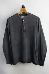 ラルフローレン Ralph Lauren ヘンリーネック 長袖 カットソー【S】ロンT【中古】【メンズ】【古着】【レディース】【ヴィンテージ】 【ビンテージ】 【vintage】おしゃれ オシャレ アメカジ 男性 RRL シャツのサムネイル