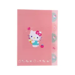 ハローキティ ポケットファイル ダイカットクリアファイル5P 5ポケット A4 ステショPastel  サンリオ sanrio キャラクター