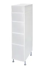 新品 ライクイット (like-it) ランドリー 収納 すき間 引出し ワイド 5段 (アジャスター付) 幅27×奥46.5×高131.6~134.1cm ホワイト 日本製 MS-1211A 洗濯機 横 スペース 隙間収納