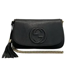 GUCCI(グッチ) ショルダーバッグ ソーホー 536224 黒 レザー
