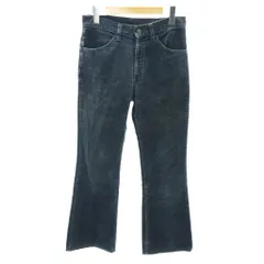 リーバイス Levi's ヴィンテージ 70s 646 コーデュロイパンツ ベルボトム フレア 42TALON 紺 ネイビー 1128
