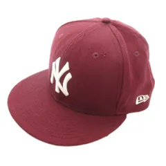 ニューエラ NEW ERA 59FIFTY  ベースボールキャップ 帽子 ニューヨークヤンキース 58.7cm ボルドー エンジ /YJ