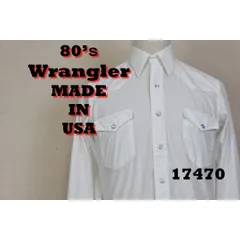 ラングラー 80’ｓ ウエスタンシャツ USA製 17470 ビンテージ 70