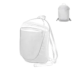 新品 DGAZ ヒリアド 15 バックパック適用 デュポン紙&シルク タイベック 超薄 インナーバッグ 防水 超軽量 柔らかい バッグインバッグ バッグオーガナイザー For Heliad 15L Backpack（クレ）