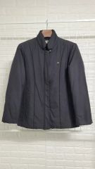 100 LACOSTE ラコステ 90's ヴィンテージ ブラック シルバーロゴ ブルゾン L