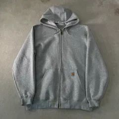 105 カーハート グレー フードジップアップ