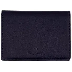 新品 [ポールスミス] セット品/名入れ可 オンライン限定 パスケース 牛革 革 レザー メンズ ギフト プレゼント ケアクロス付き 843774 P040 (名入れなし ネイビー)