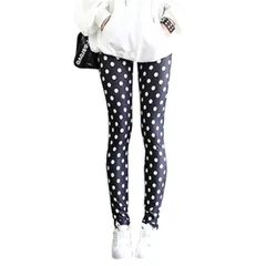 [PIENSE] 全12色 レギンス フリーサイズ カラフル ストレッチ お出掛け スポーツ 全般 ヨガ フィットネス ダンス (ドット)