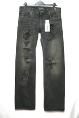 BALENCIAGA バレンシアガ ダメージ 加工 ブラック デニム パンツ Mサイズ ブラック 833430TSW85  新品未使用